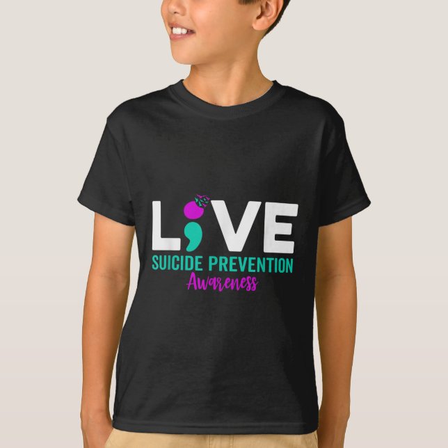 T-shirt Prévention de la santé mentale du suicide du point (Devant)