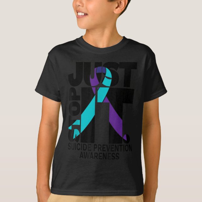 T-shirt Prévention de la sensibilisation au suicide Texte  (Devant)