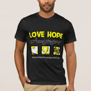 T-shirt Prévention de suicide de conscience d'espoir
