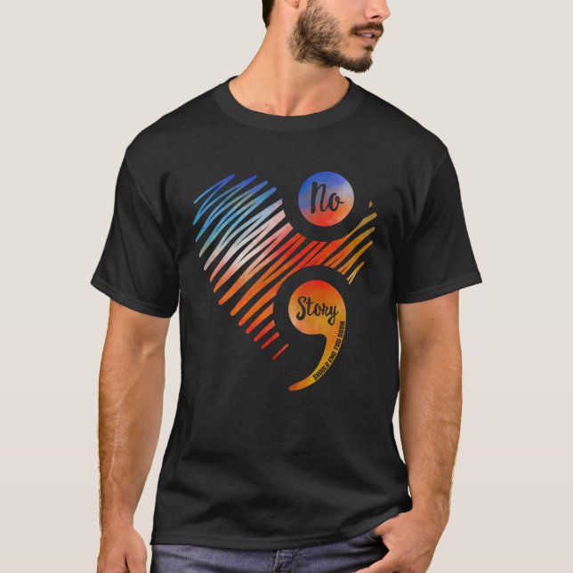 T-shirt Prévention Du Suicide Aucune Histoire Ne Devrait S (Devant)