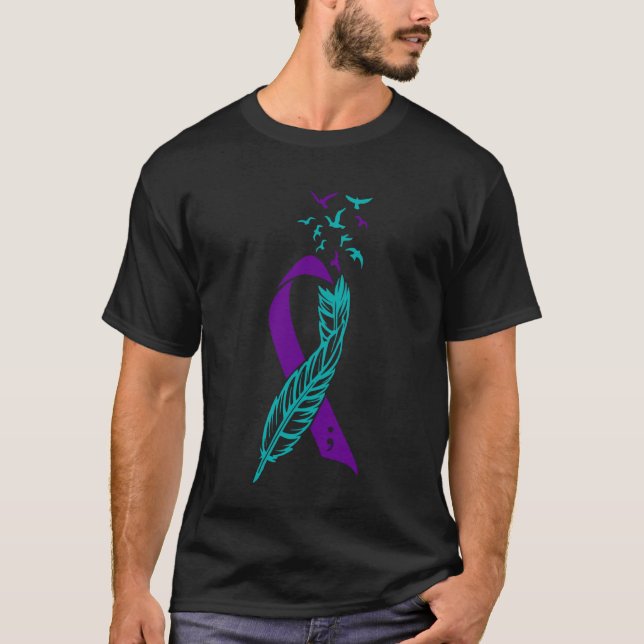 T-shirt Prévention du Suicide Feather Vous Comptez Vous Êt (Devant)