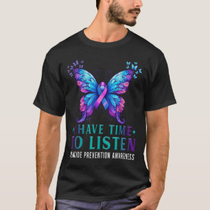 T-shirt Prévention du suicide J'ai le temps d'écouter Ruba
