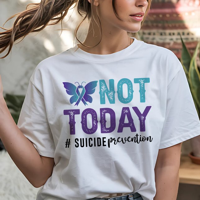 T-shirt Prévention du suicide Pas Aujourd'hui (Créateur téléchargé)