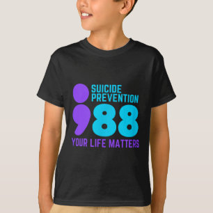 T-shirt Prévention du suicide point-virgule Santé mentale