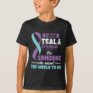 T-shirt Prévention du suicide Portez le turquoise violet Q