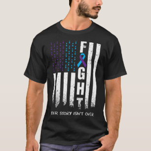 T-shirt Prévention du suicide ribbon Combattre Amérique