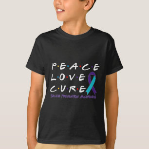 T-shirt Prévention du suicide Sensibilisation Paix Amour C