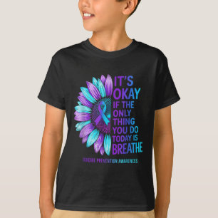 T-shirt Prévention du suicide Sensibilisation Tournesol Vi