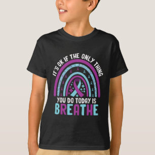 T-shirt Prévention du suicide Sensibilisation Violet et sa