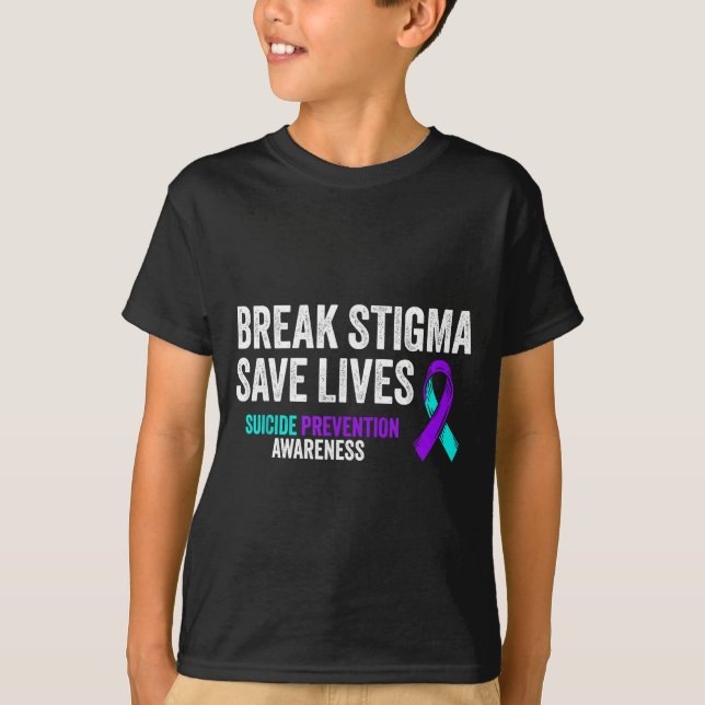T-shirt Prévention du suicide Soutien Briser la stigmatisa (Devant)
