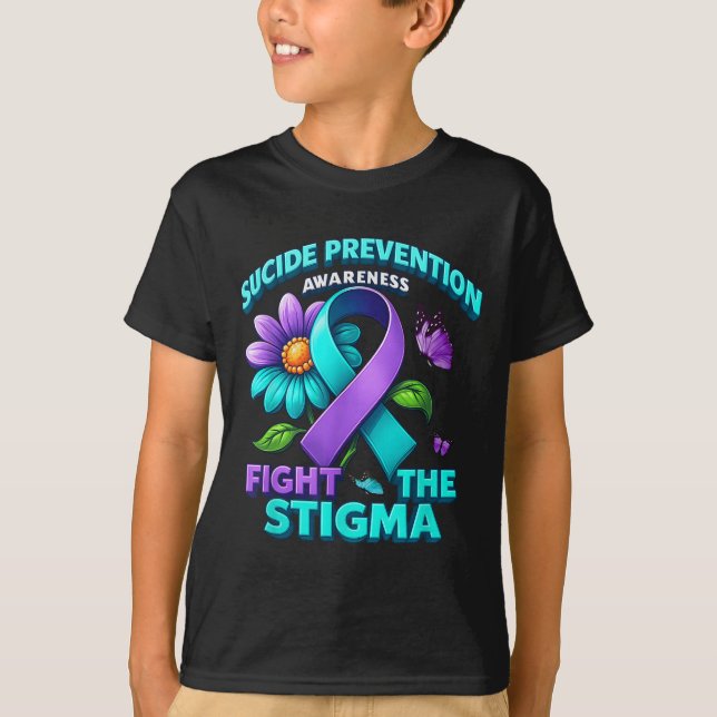 T-shirt Prévention du suicide Supprt Lutte contre la stigm (Devant)