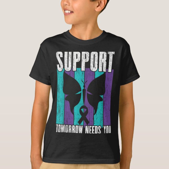 T-shirt Prévention du suicide Suprt demain _ I pour Suprte (Devant)