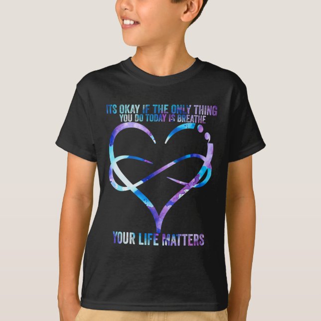 T-shirt Prévention du suicide Vos problèmes de vie Su (Devant)