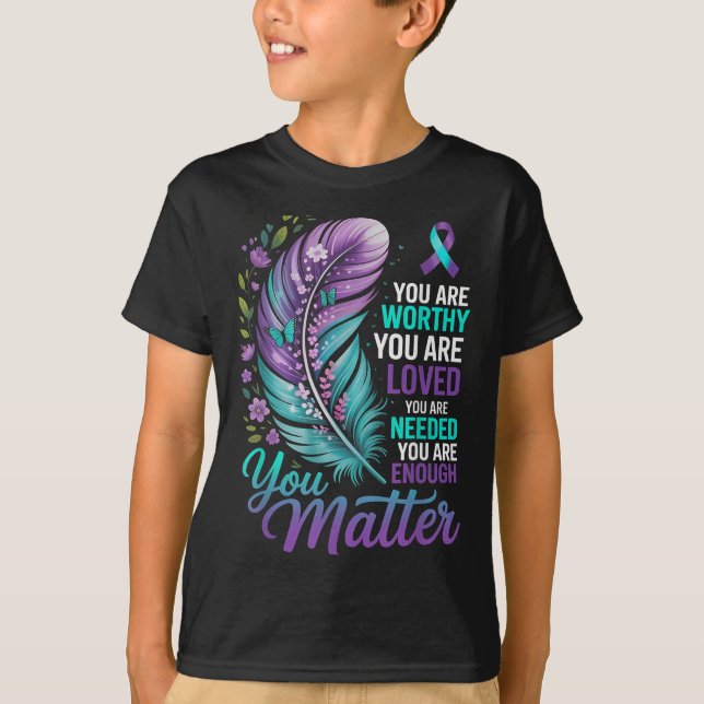 T-shirt Prévention du suicide Vous Sensibilisation à la sa (Devant)
