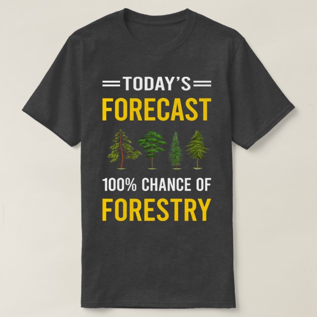 T-shirt Prévision actuelle Foresterie (Design devant)