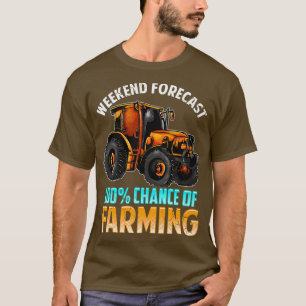 T-shirt Prévision De Fin De Semaine 100 Chances D'Agricult