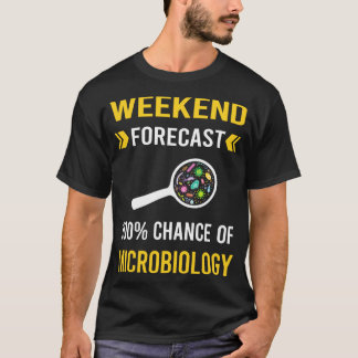 T-shirt Prévision de fin de semaine Microbiologie Microbio