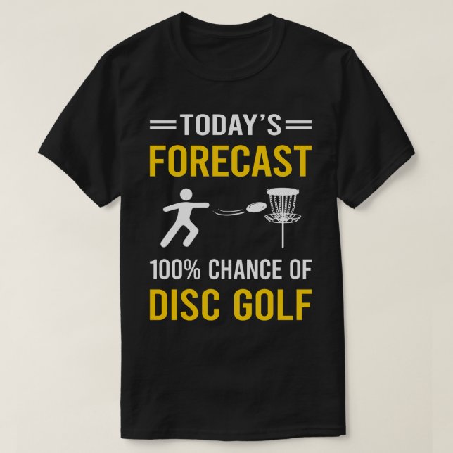 T-shirt Prévision du jour Disque Golf (Design devant)