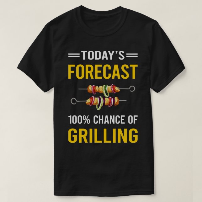 T-shirt Prévision du jour Grilling (Design devant)