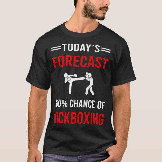 T-shirt Prévision du jour Kickboxing (Devant)