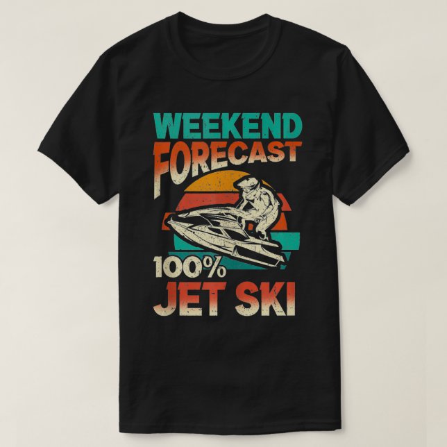 T-shirt Prévision du week-end 100 jet ski skimboard eau sc (Design devant)