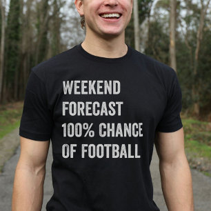 T-shirt Prévision du week-end Amoureux du football