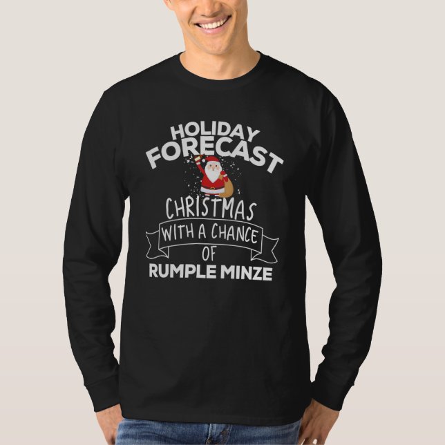 T-shirt Prévision Noël Avec Une Chance De Rumple (Devant)