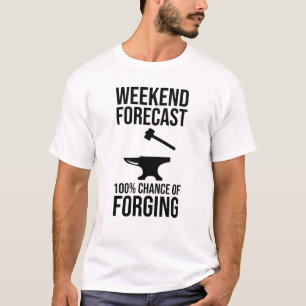 T-shirt Prévisions de fin de semaine 100 % Chance de forg
