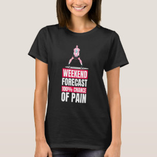 T-shirt Prévisions de musculation de week-end d'entraîneme