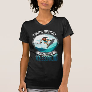 T-shirt Prévisions de Wakeboard Sports nautiques