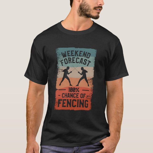 T-shirt Prévisions de week-end 100 Chances de Clôture Clôt (Devant)