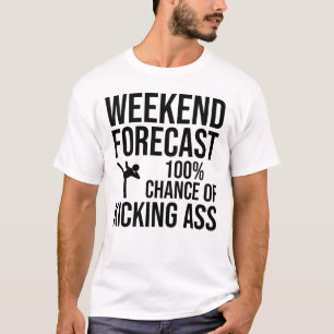 T-shirt Prévisions de week-end - 100 % de chances de défon