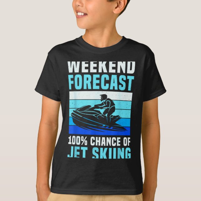 T-shirt Prévisions de week-end 100% de chances de faire du (Devant)