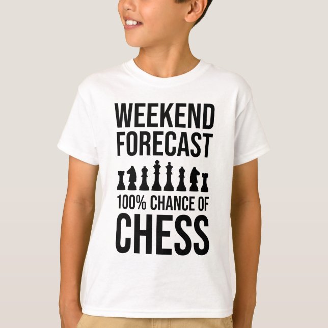 T-shirt Prévisions de week-end - 100% de chances d'échecs (Devant)