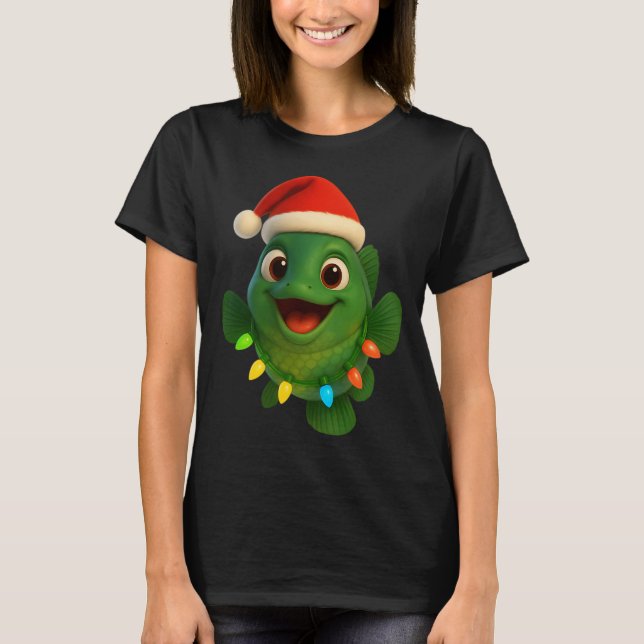 T-shirt Prévisions de week-end pêche avec une chance de bo (Devant)