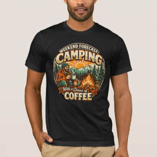 T-shirt Prévisions de week-end : randonnée avec une chance