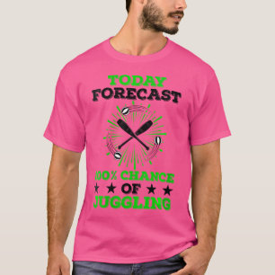 T-shirt Prévisions pour femmes aujourd'hui 100 % de chance