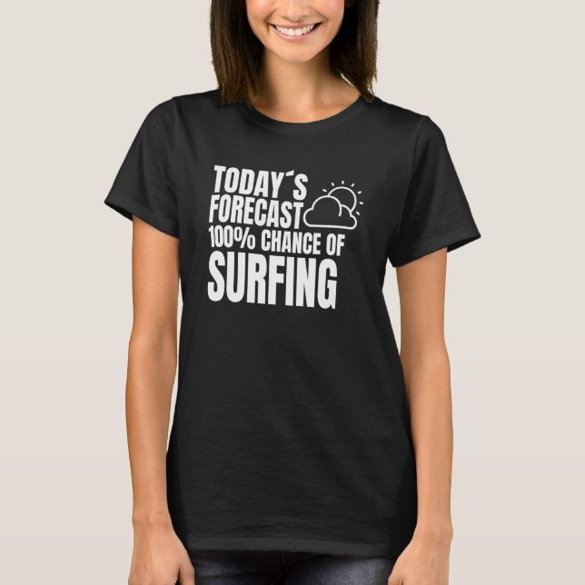 T-shirt Prévu pour kitesurf Surfing Météo Vent (Devant)