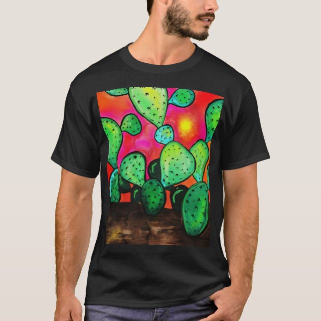 T-shirt Prickly Pear Cactus (Devant)