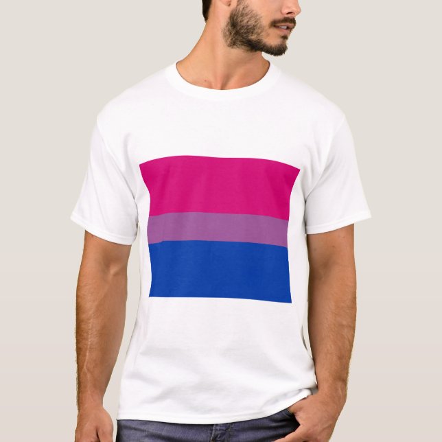 T-shirt Pride bisexuelle (Bi Drapeau) (Devant)