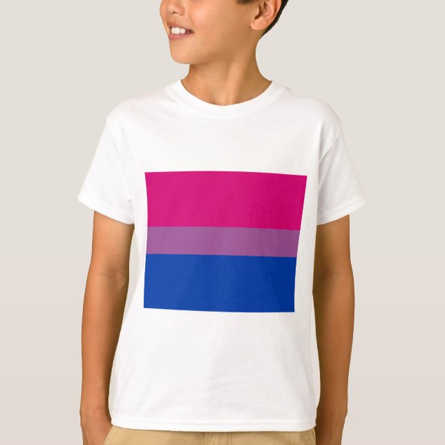 T-shirt Pride bisexuelle (Bi Drapeau) (Devant)