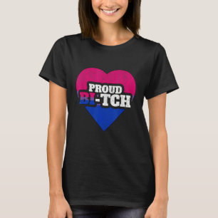 T-shirt Pride Bisexuelle Lgbt Fière Bi Tch Queer Non binai