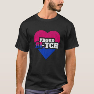 T-shirt Pride Bisexuelle Lgbt Fière Bi Tch Queer Non binai