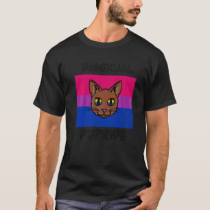 T-shirt Pride Bisexuelle Purride Pride Bisexuelle Chat Lgb