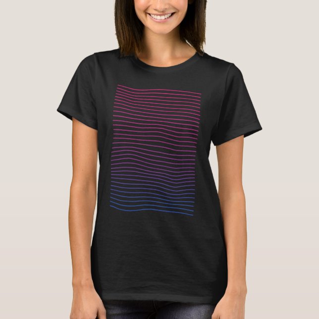 T-shirt Pride Bisexuelle Subtile Bisexuel Abstrait Bi Prid (Devant)