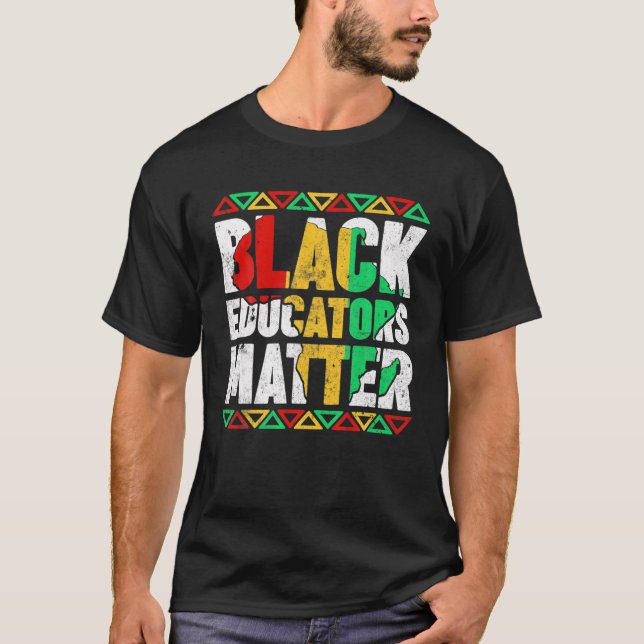 T-shirt Pride Black Educators Matt Histoire des cadeaux Mo (Devant)