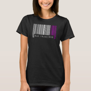T-shirt Pride Code-Barres Asexuel San Francisco California