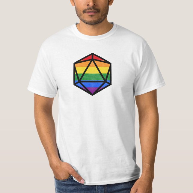 T-shirt Pride D20 pour LGBTQ+ (Devant)