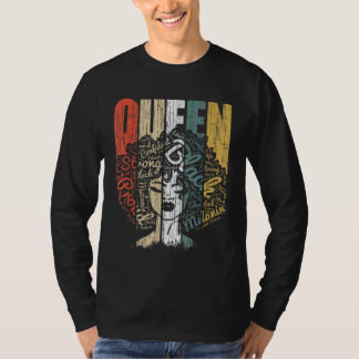 T-shirt Pride de la Reine noire pour les femmes Pouvoir af