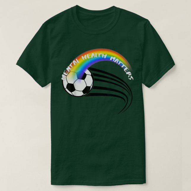 T-shirt Pride de soccer Lgbtq, Santé mentale, Questions305 (Design devant)